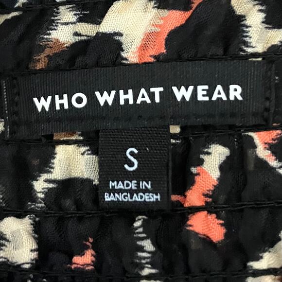 Who What Wear Ruffle Sleeve Leopard Print Tank Blouse Small - Picture 4 of 4